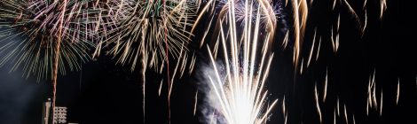 Toyohashi Gion hand pipe fireworks festival